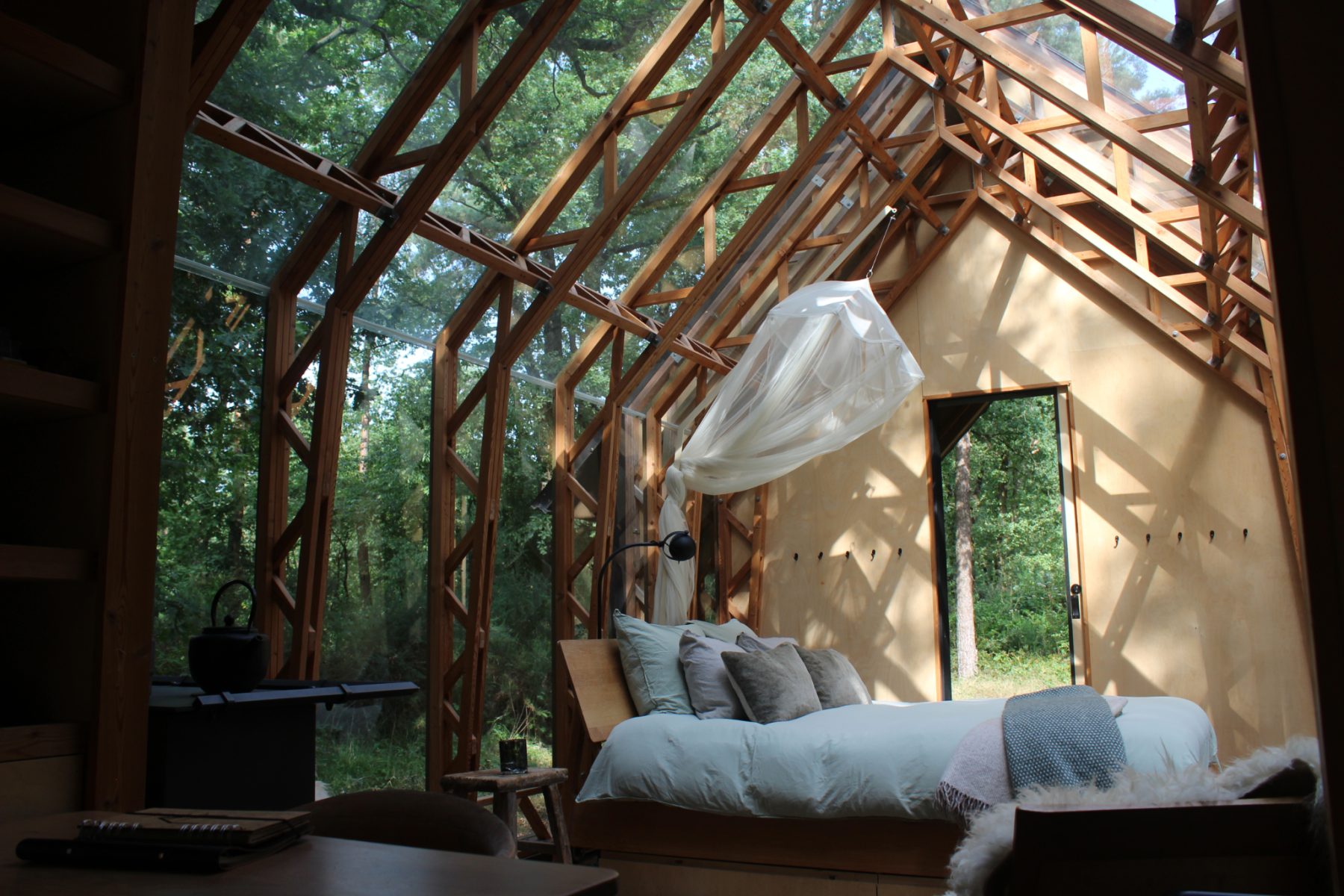 Cabin ANNA, slapen onder een glazen dak