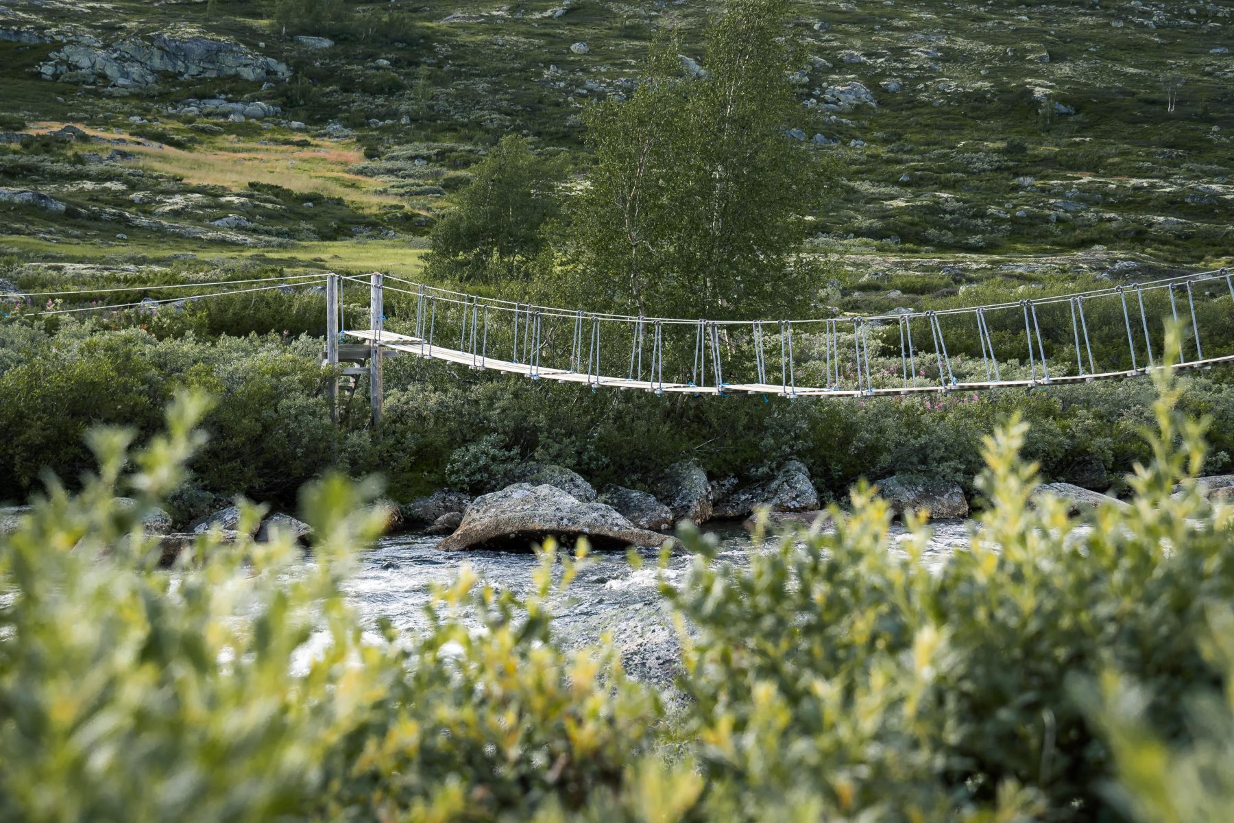 Tijdens The Norway Trail steek je regelmatig rivieren over