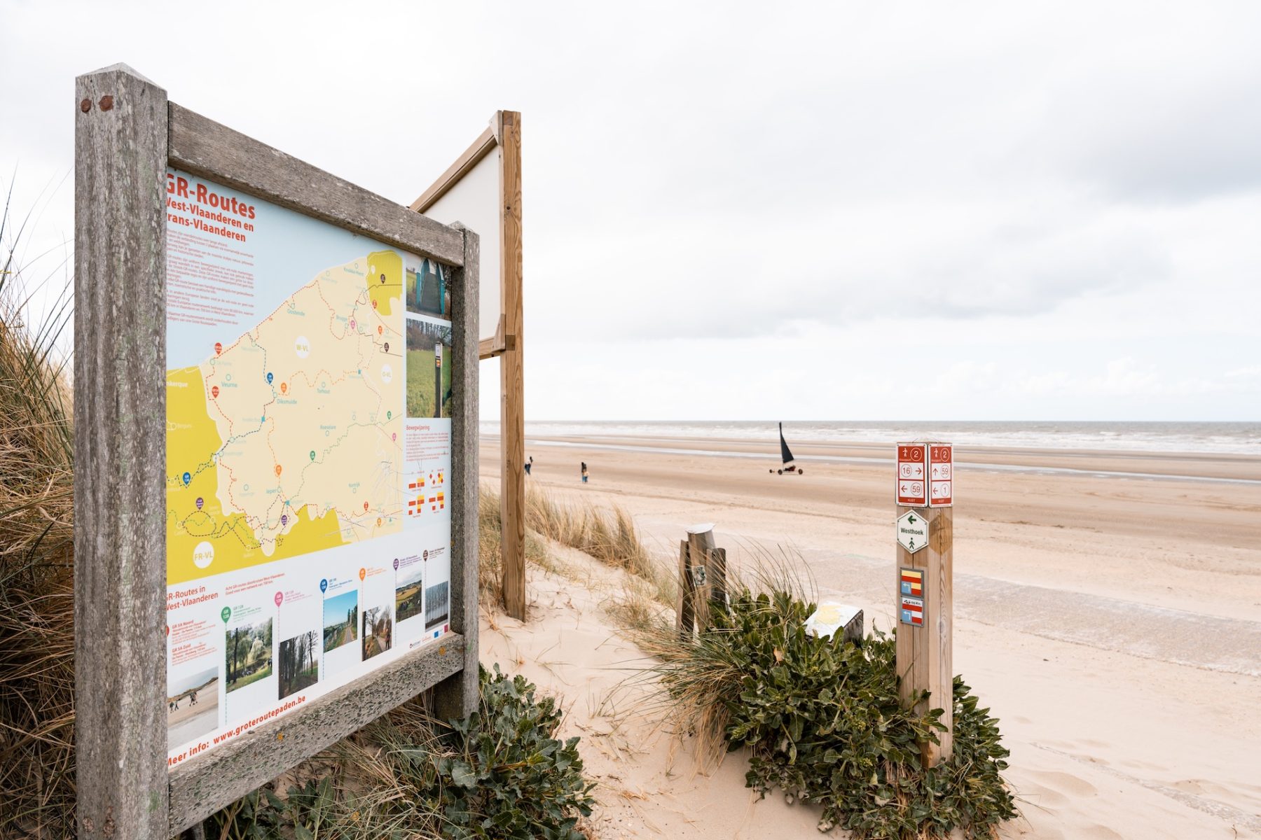 Routemarkering Streek-GR Kust Vlaanderen België