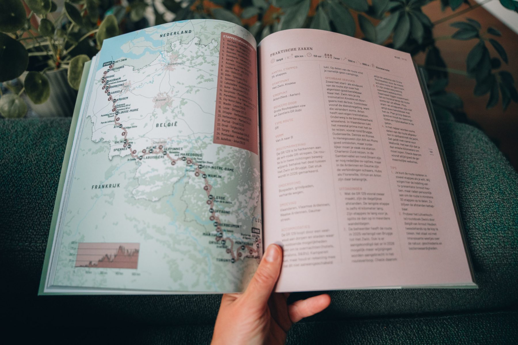 wandelkaart en praktische info Hike de Benelux