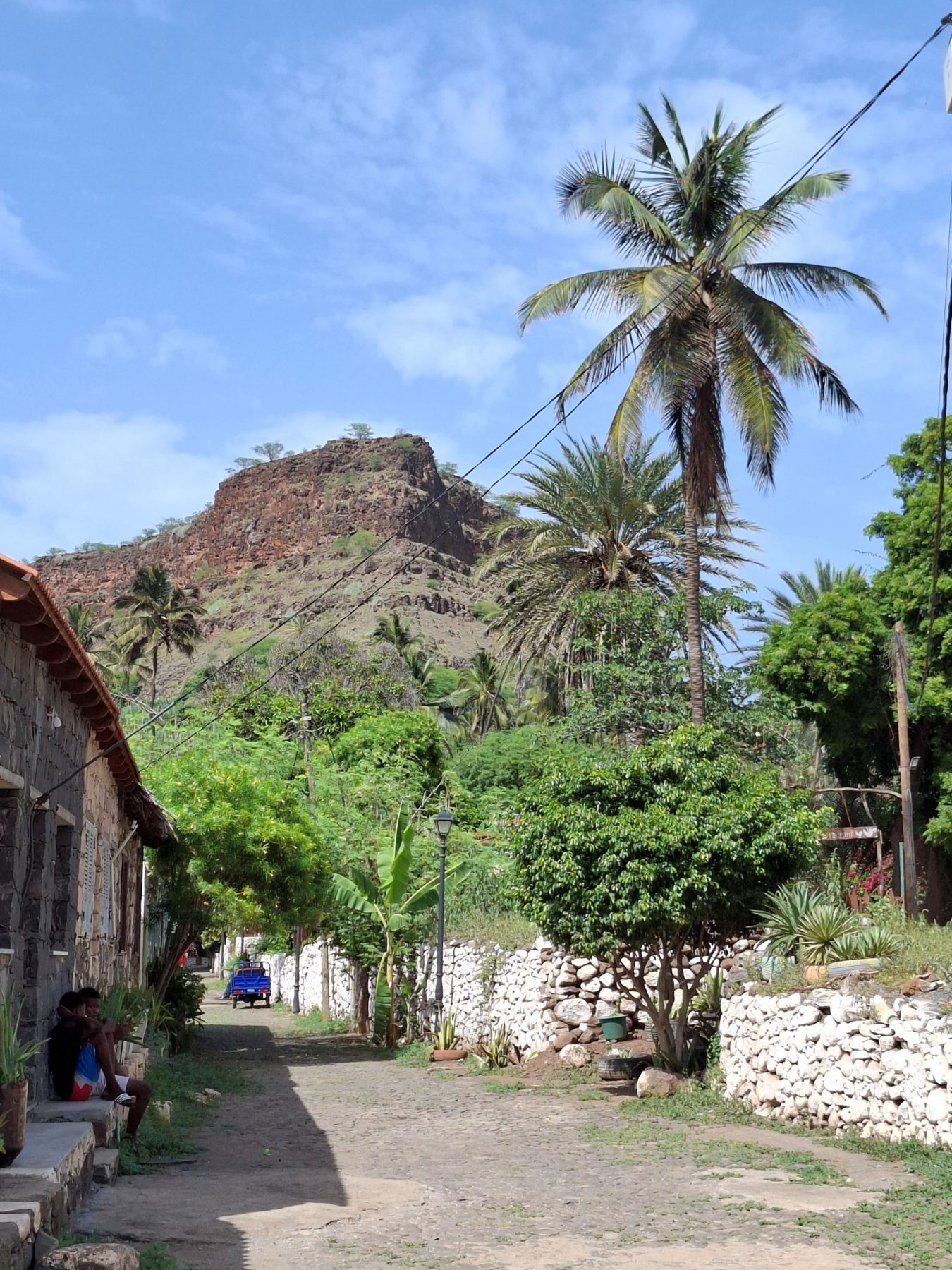 Banana street in Cidade Velha