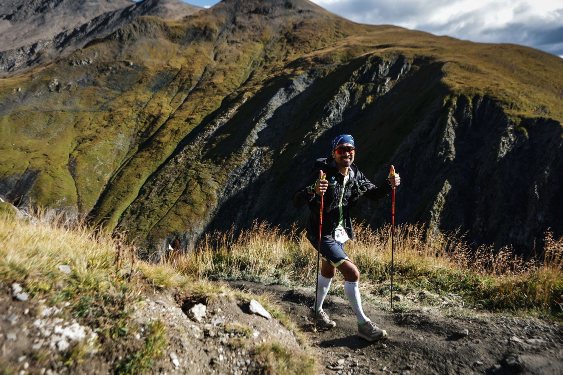 LEKI trailrun stokken tijdens de UTMB van Ard van Peppen