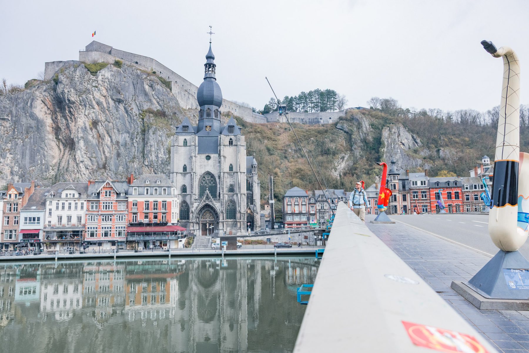 Wandelen door Dinant over de GR129