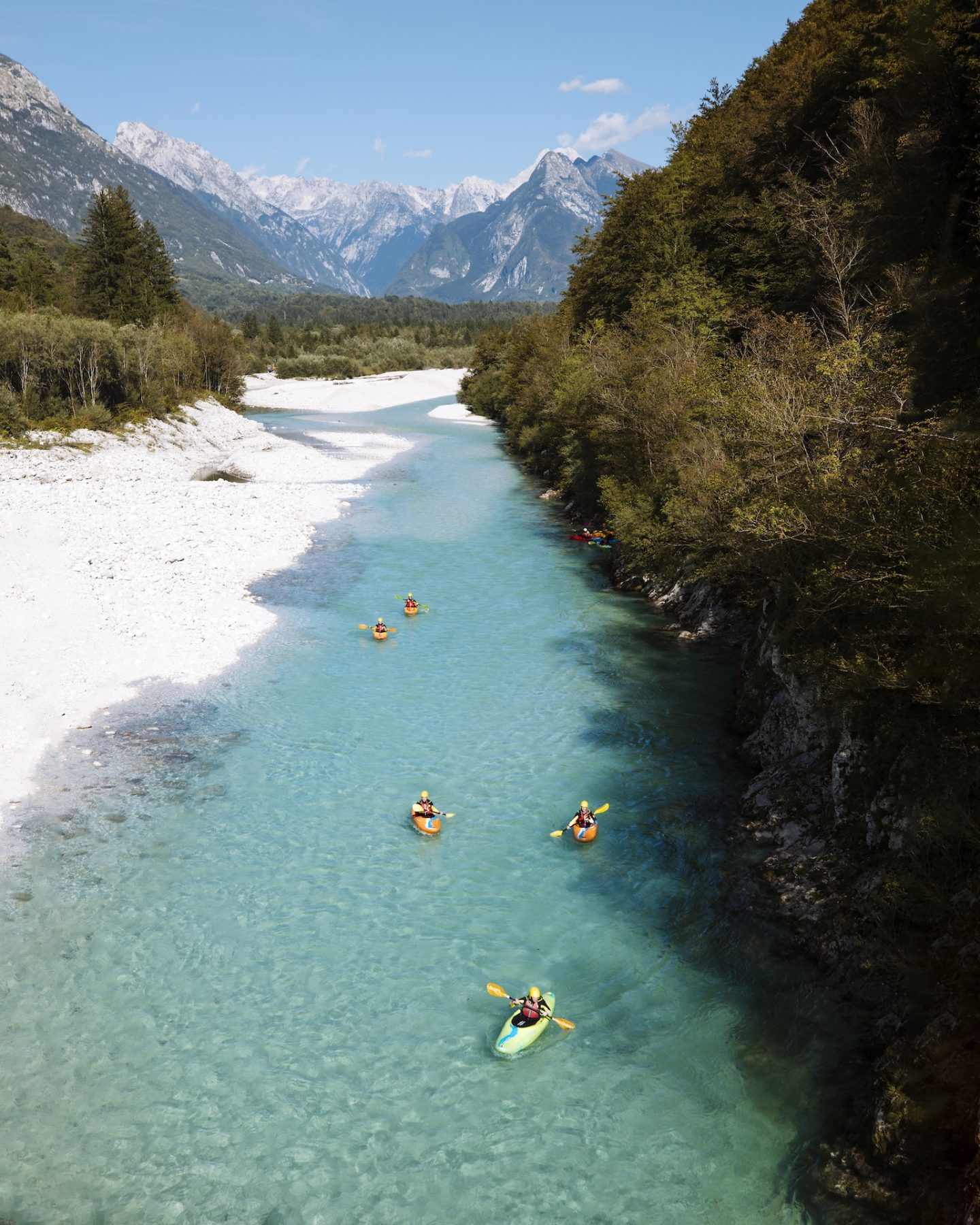 Microavonturen op de Alpe Adria Trail bij de Soca rivier