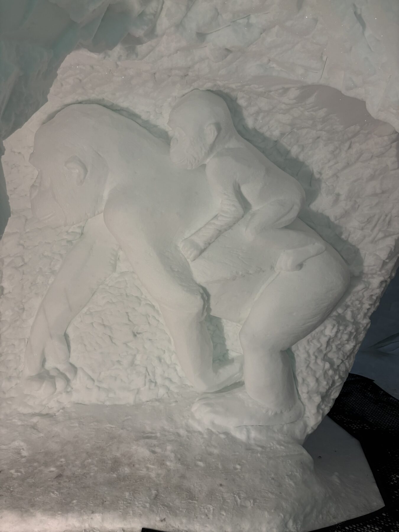 La Grotte de Glace in Alpe d'Huez: gorilla.