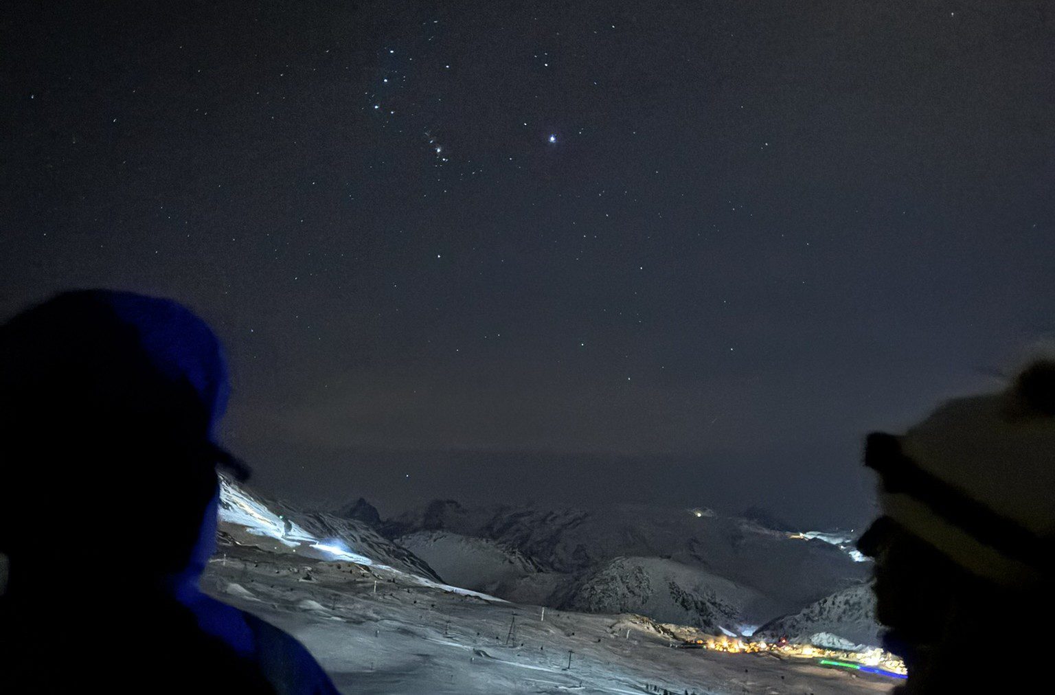 Wintersport in Alpe d'Huez is meer dan skiën: de sterrenhemel is indrukwekkend.
