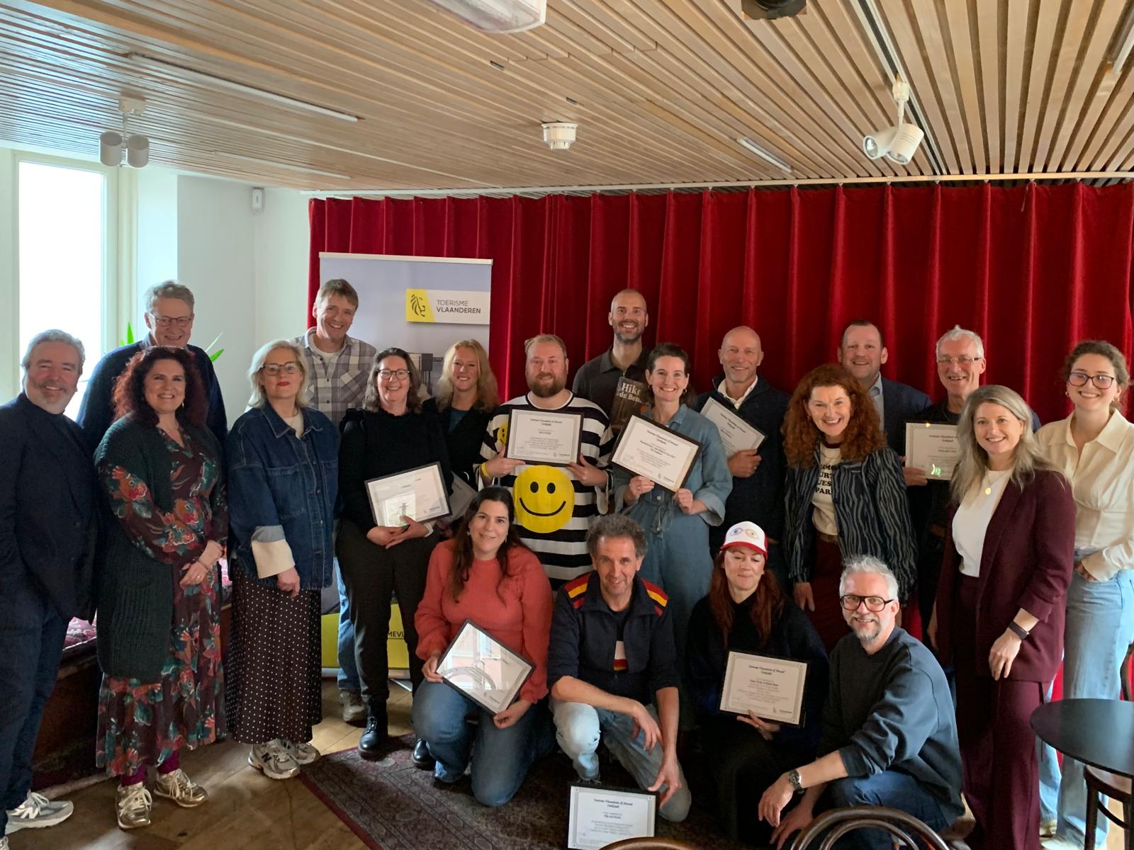 Winnaars en genomineerden persprijs Toerisme Vlaanderen en Brussel 2025