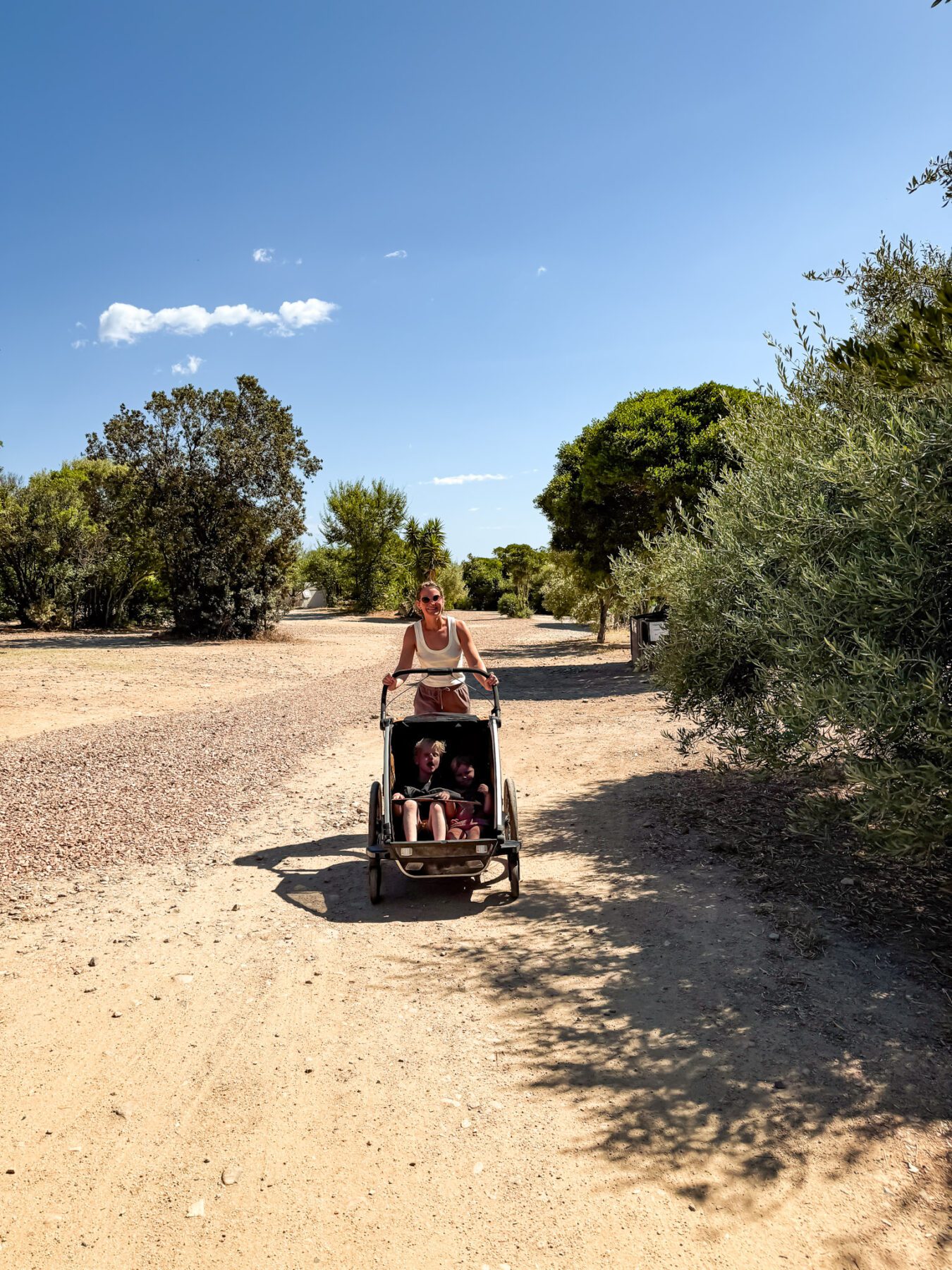 Wandelen met de Thule Chariot Sport 2