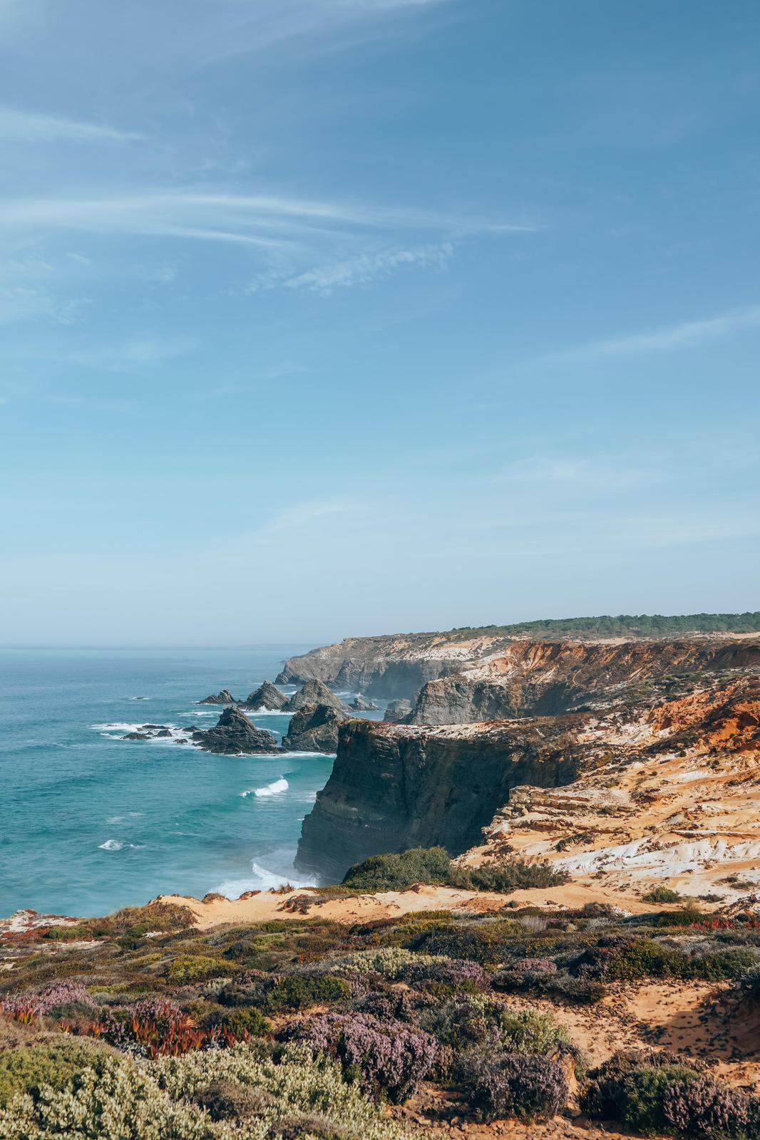 Uitzicht op de kliffen