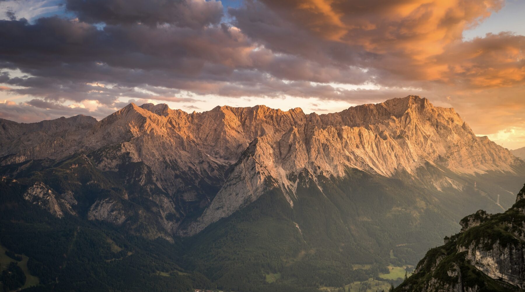 De Zugspitze bij Garmisch-Partenkirchen.