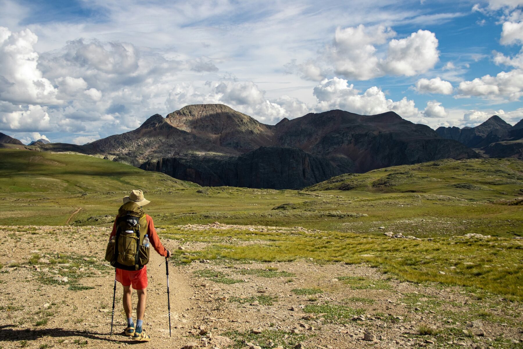 Colorado Trail hiker