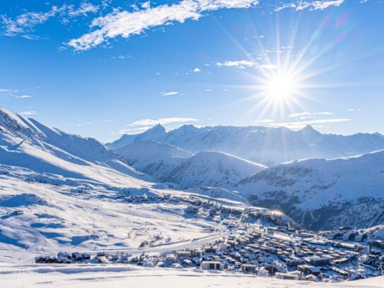 Alpe d'Huez is een prachtige locatie voor wintersport