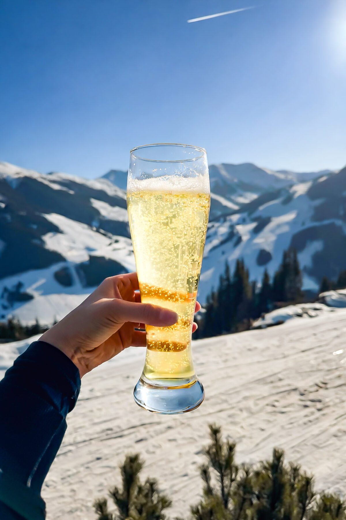 Welverdiend drankje op de piste