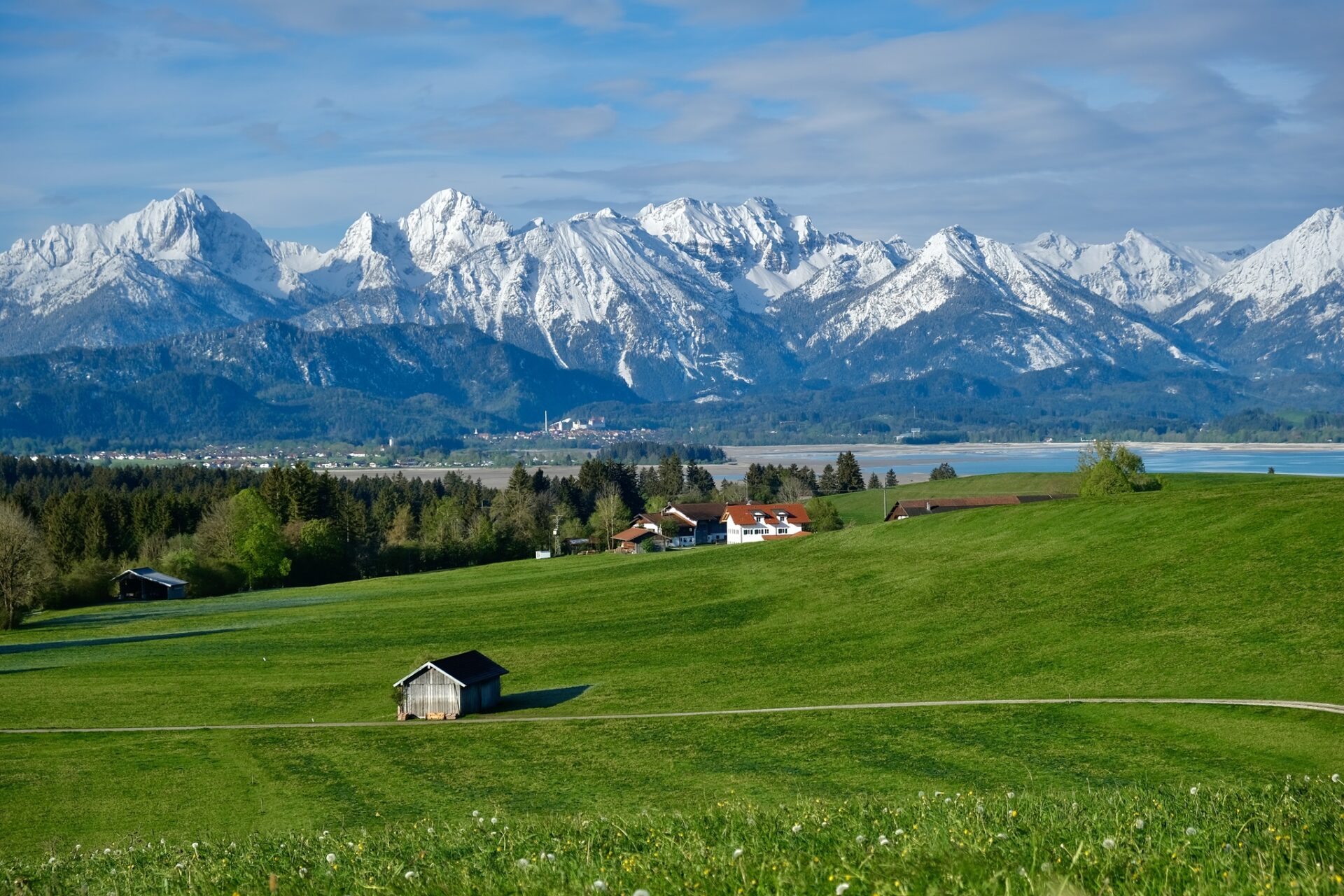 Uitzicht op de Allgäuer Alpen