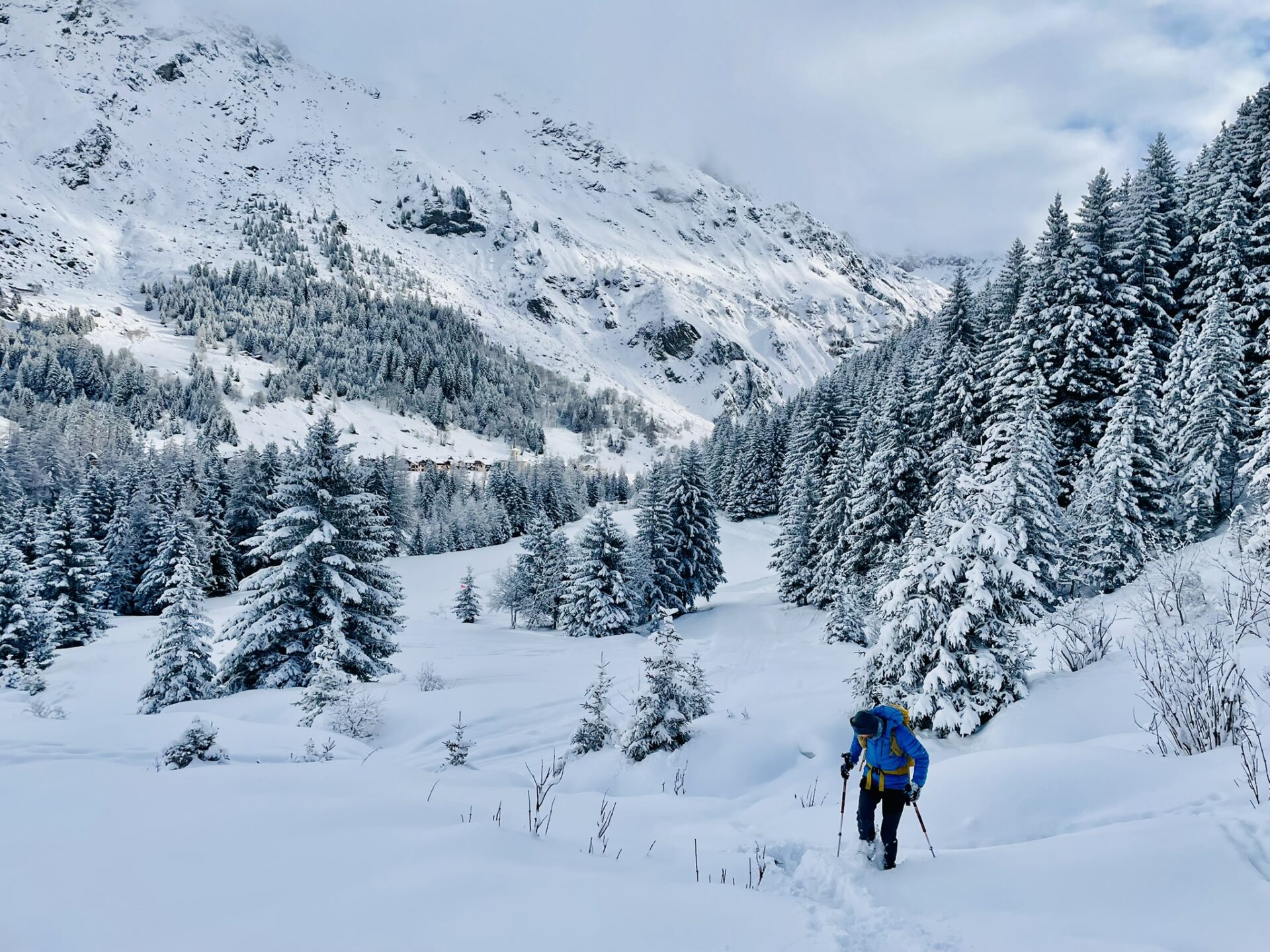 sneeuwschoenwandelen in Champagny le Haut