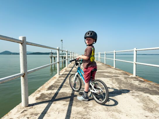 Woom kinder fietshelm en Woom fiets