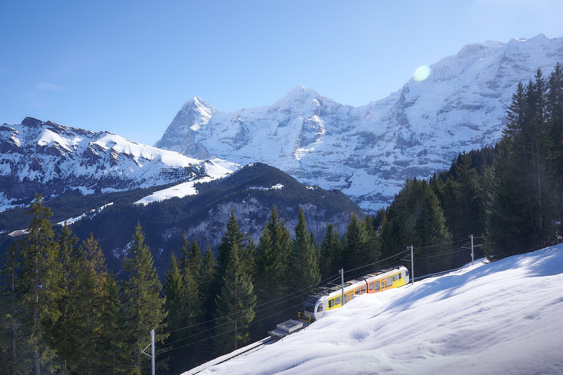 Iconische treinrit naar Mürren