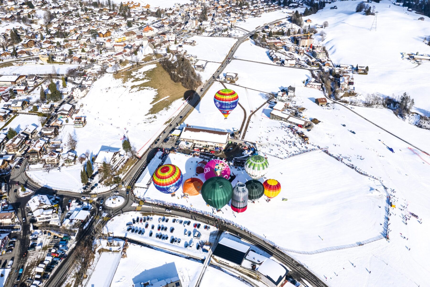 Ballonfestival Zwitserland Chateau d'OEx