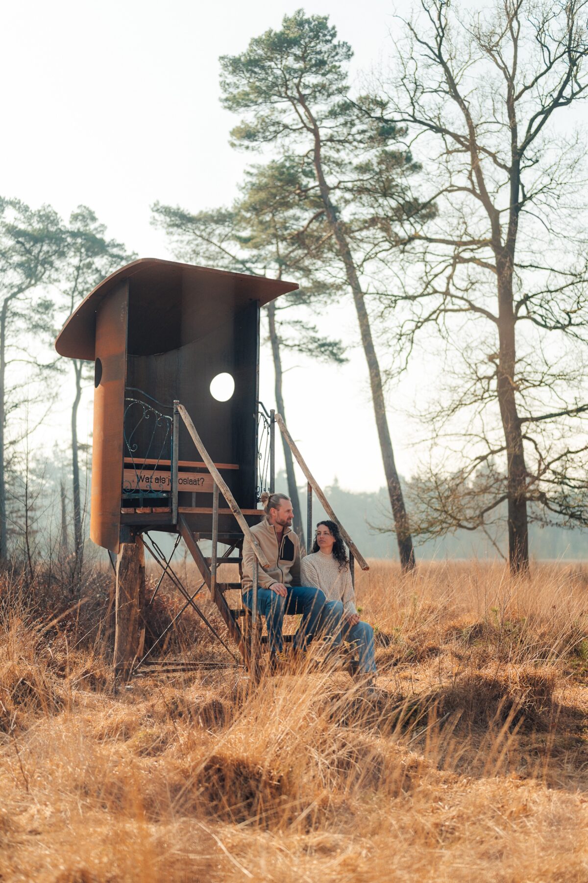 Zinzitter buiten bereik wandelroute Drenthe