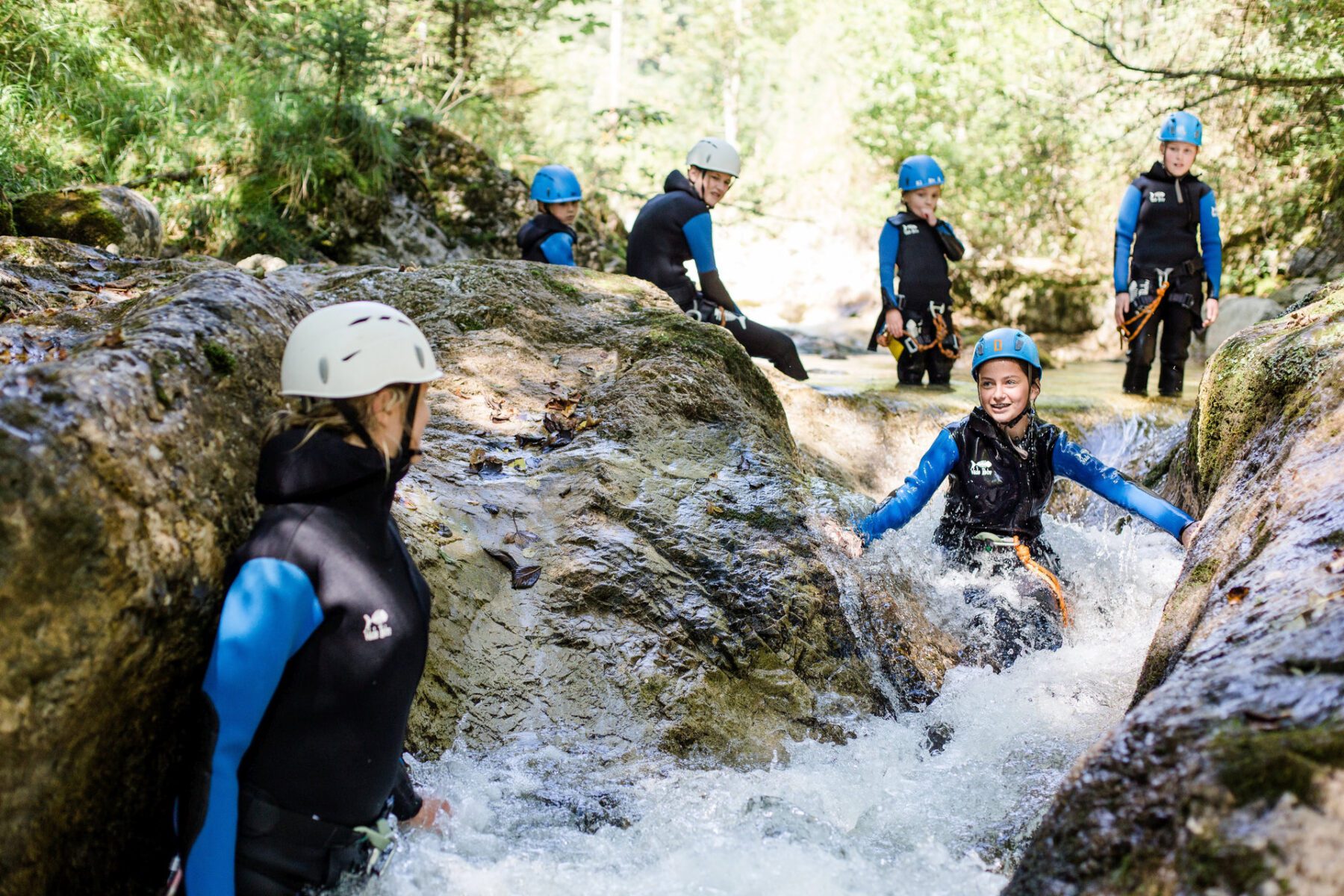 Canyoning in het Saalachtal