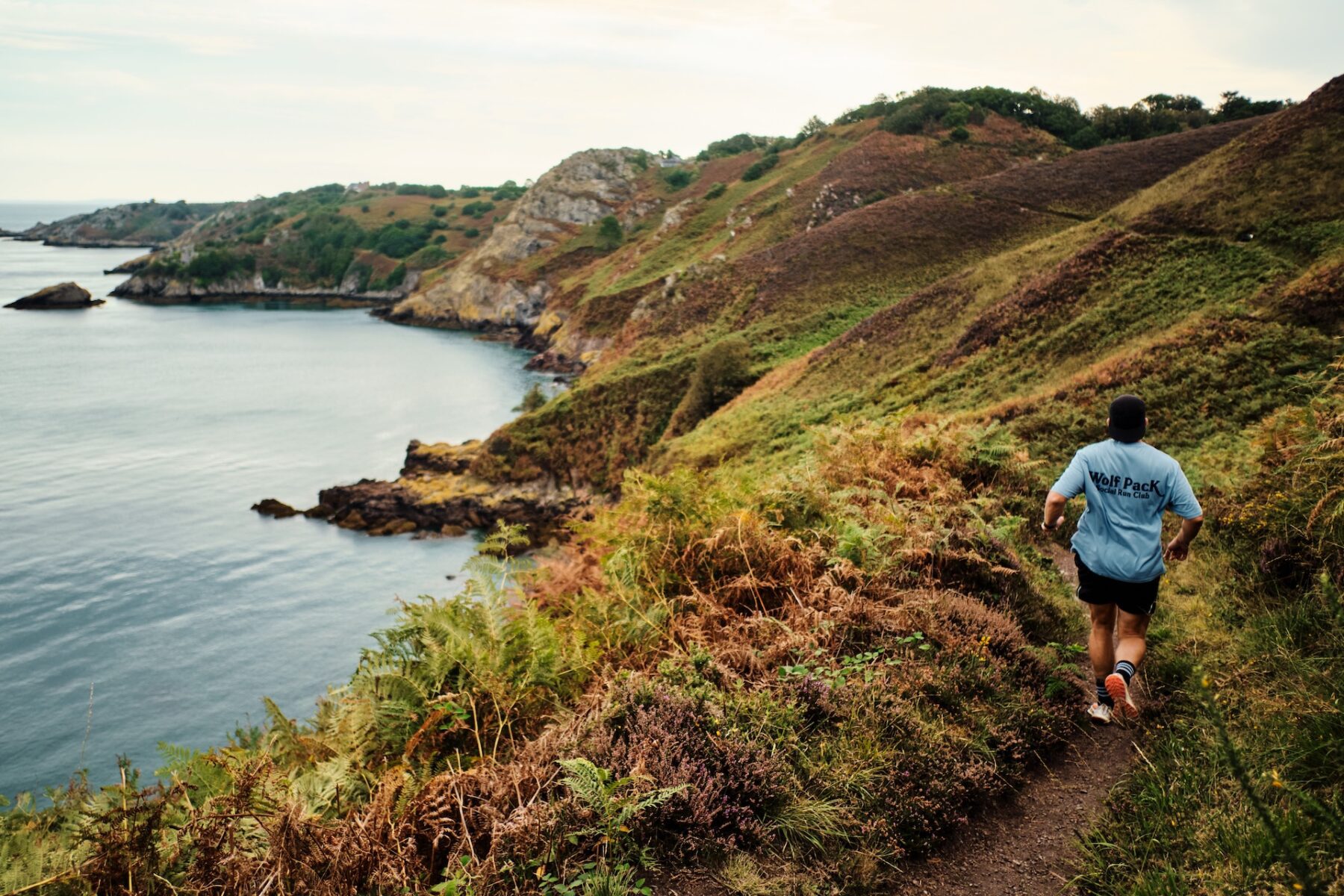 trailrunner Scott Welsh op Jersey