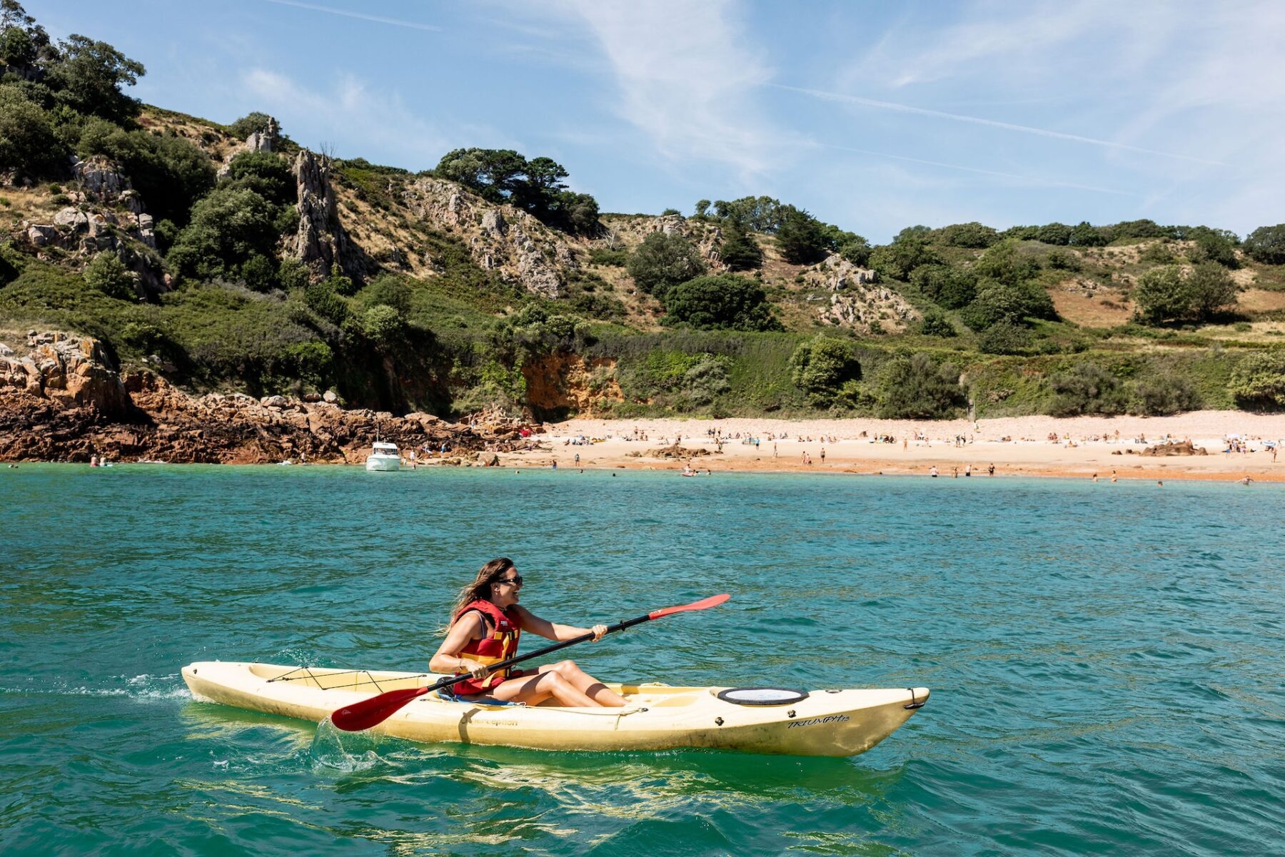 kajakken in Beauport op Jersey