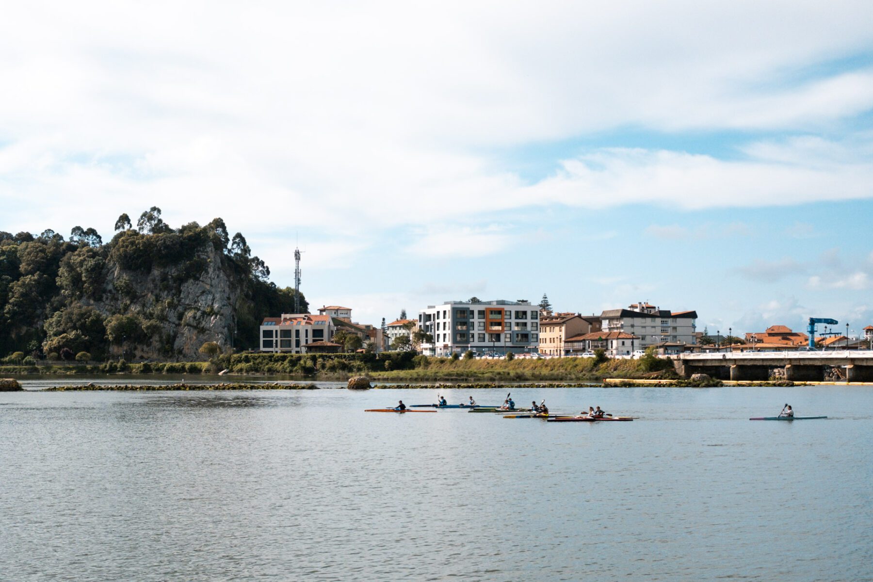Kajakken in Ribedesella, Asturië