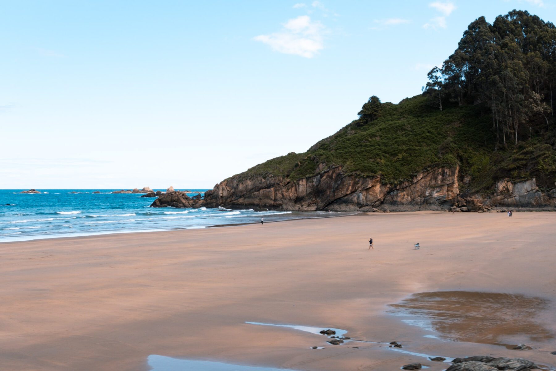 Playa Aguilar, Asturië, Spanje