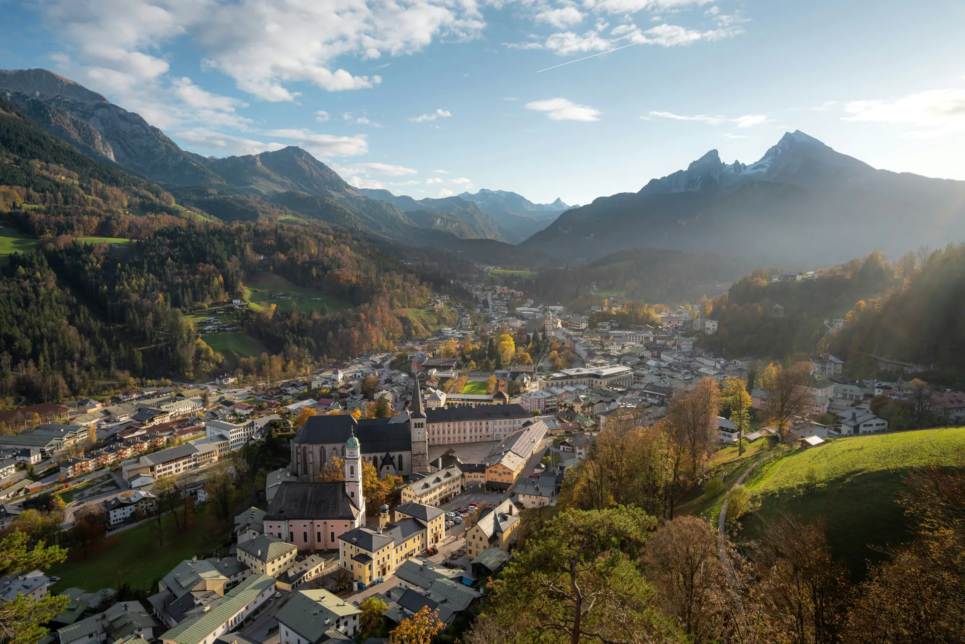Uitzicht over Berchtesgaden