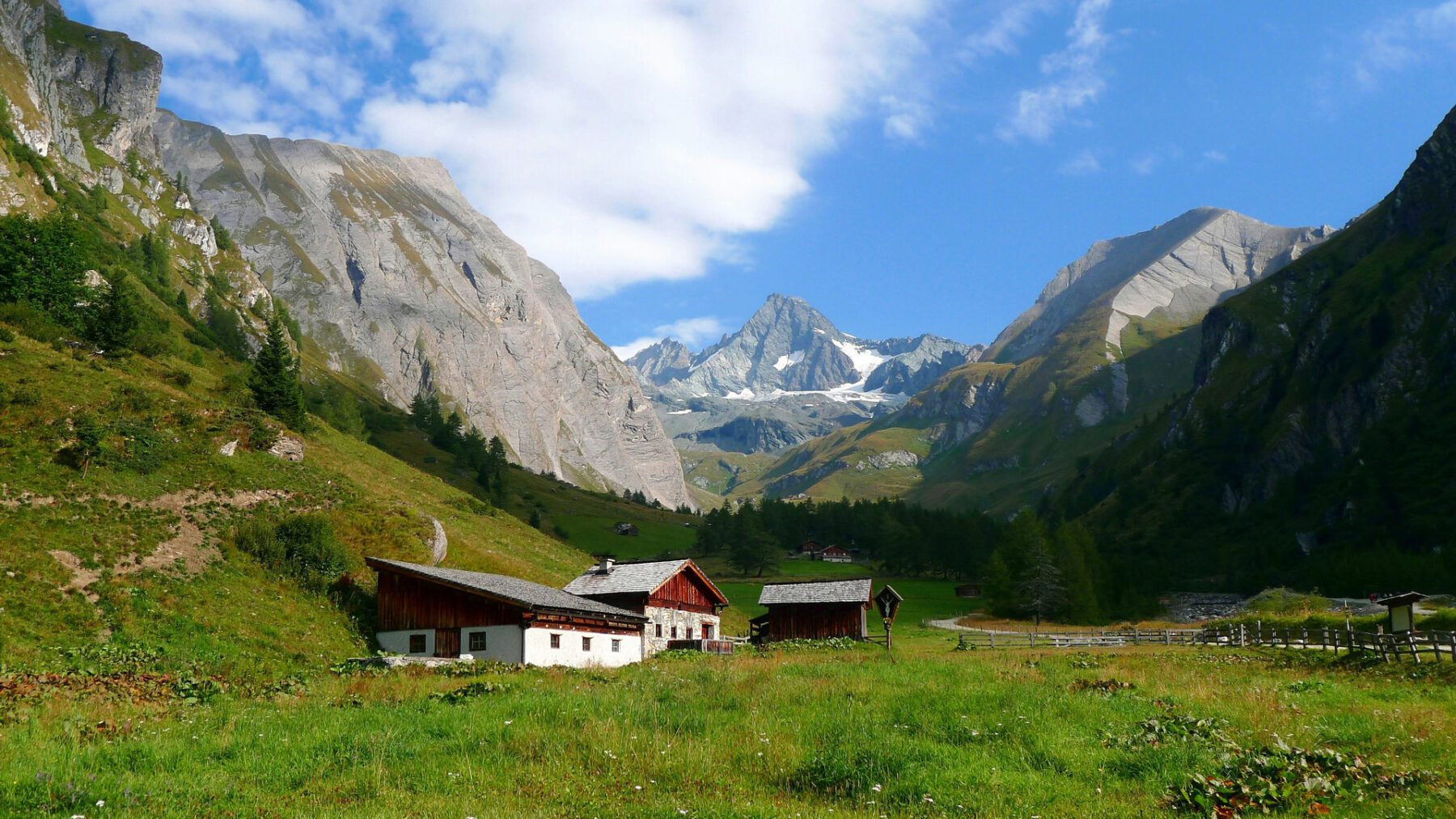 Uitzicht op de Grossglockner vanaf Kals