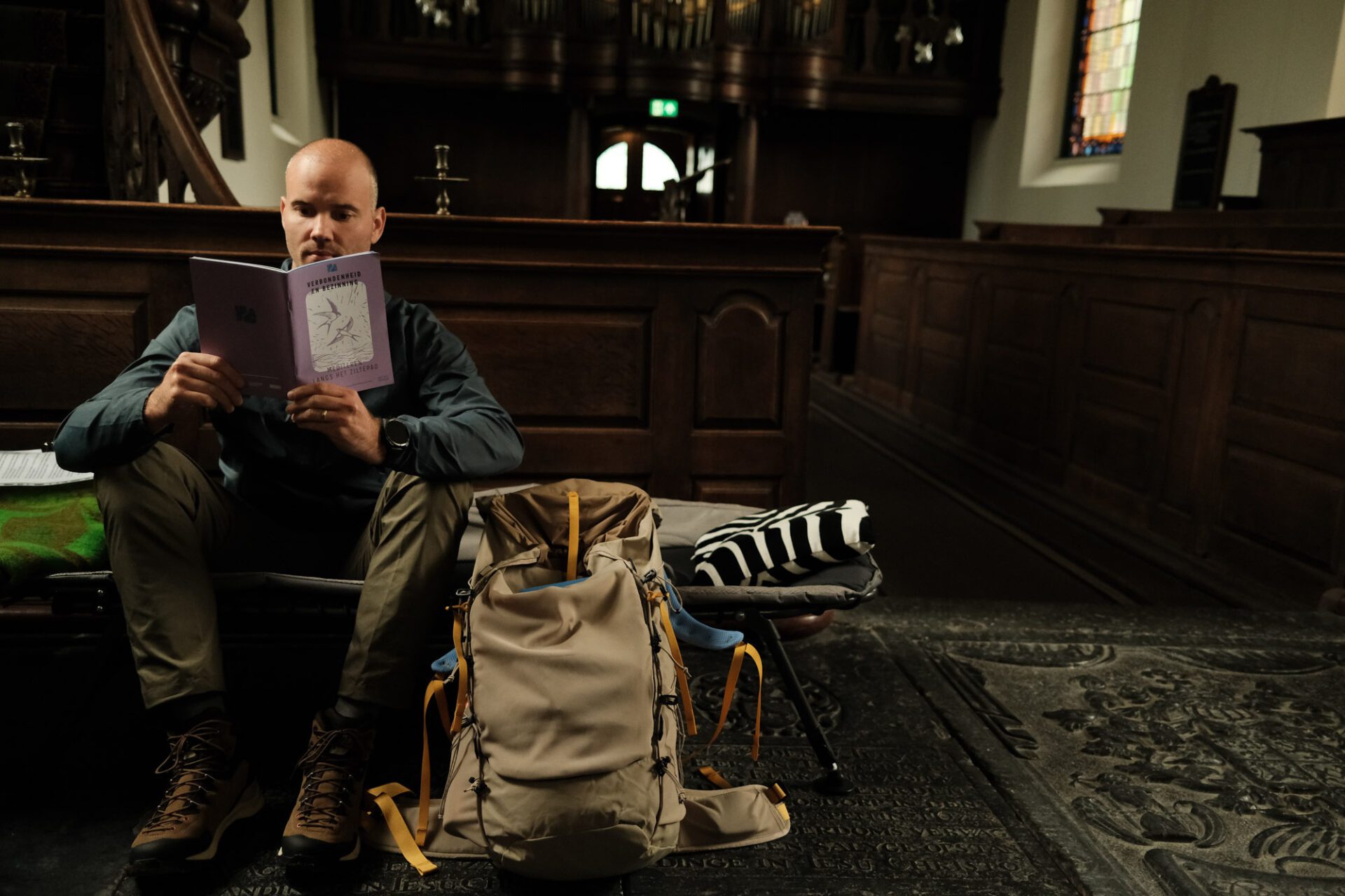 Overnachten in een kerk tijdens Het Ziltepad
