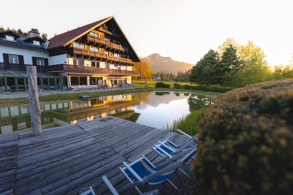 Vooraanzicht van Hotel Gruberhof, een accommodatie waar je kunt overnachten in Innsbruck.