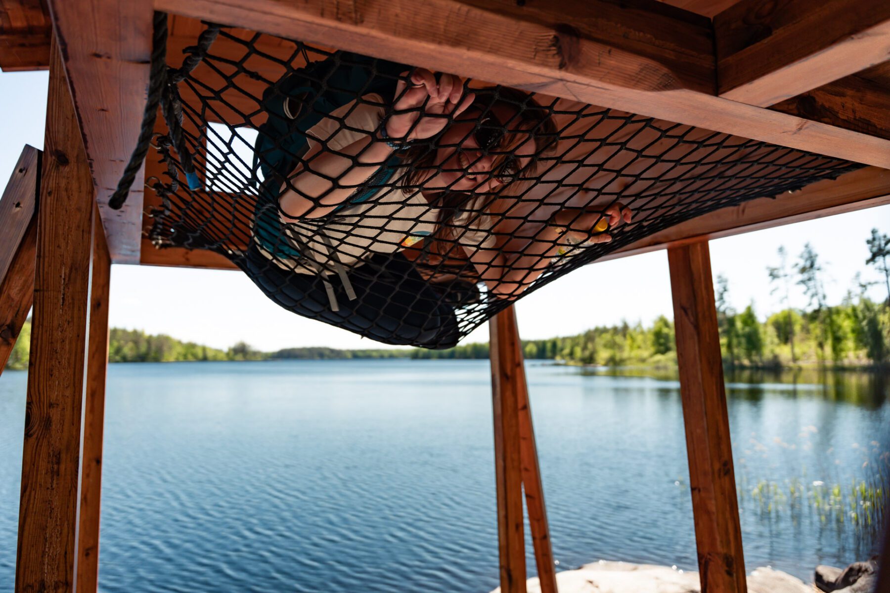 The Wanderer shelter aan het Tällsjön meer