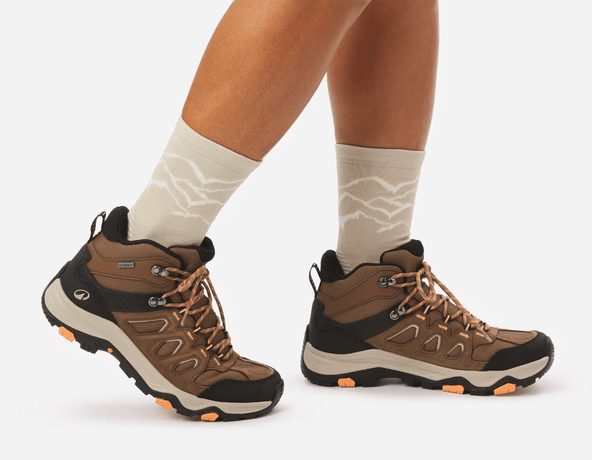 QUECHUA Mid wandelschoenen MH500 voor dames bruin