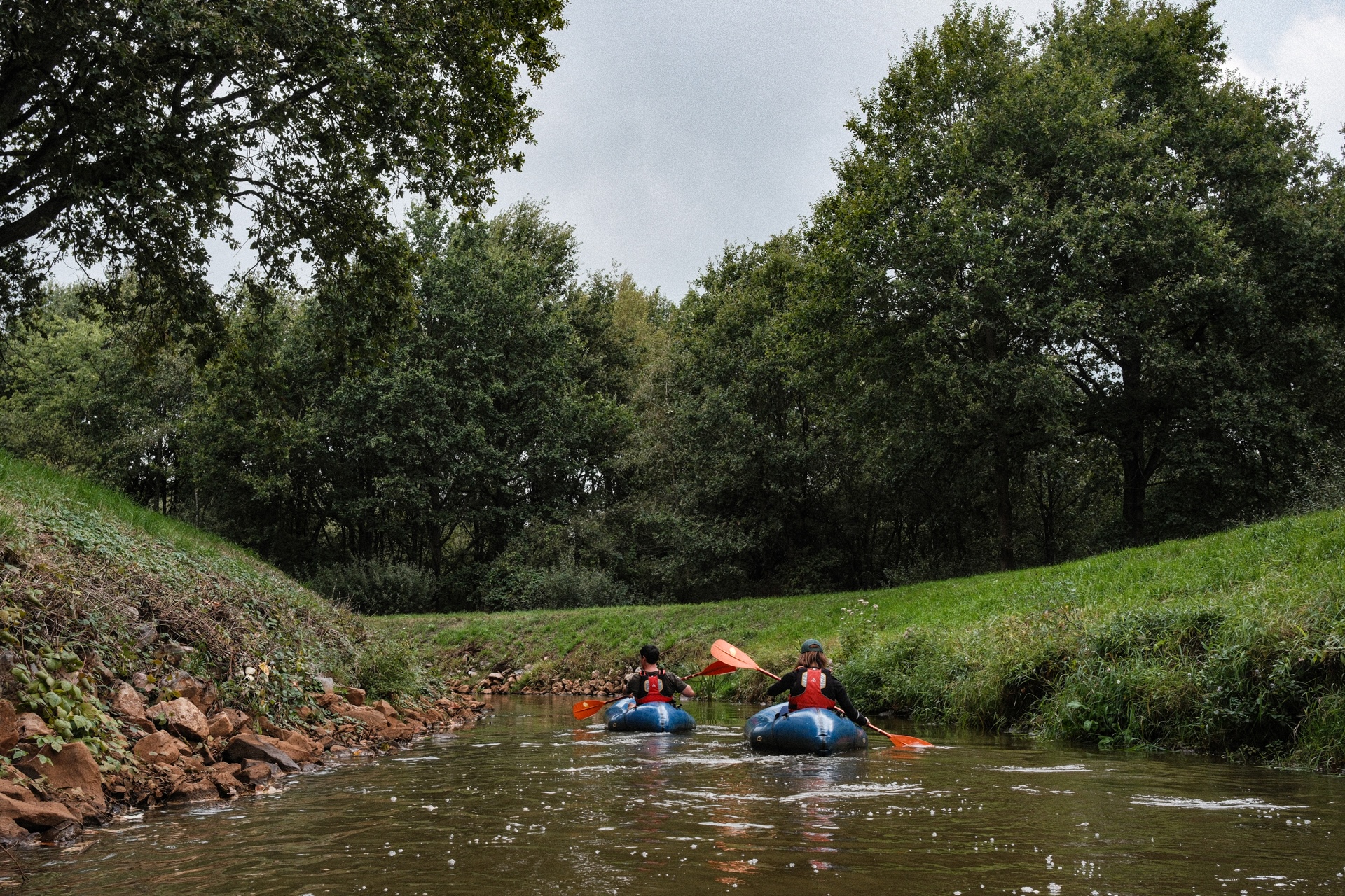 Packraften op de Kempen in Vlaanderen