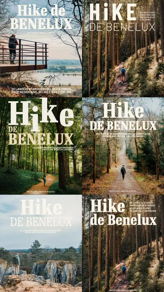 Yeahhh, dit najaar komt ons boek uit over de leukste, mooiste, beste, origineelste en meest bijzondere langeafstandswandelingen in de Benelux. Het schrijfwerk zit er bijna op en nu mogen we ons bezighouden met de cover. Wordt het toch opeens wel heel tastbaar en echt, vind je niet?! We zijn eigenlijk al heel ver qua keuzes, maar nu gaat het om de laatste keuze, het font. We zijn benieuwd naar jullie meningen. Kijken jullie mee 👉 in de stories?!

Wat zeg jij?